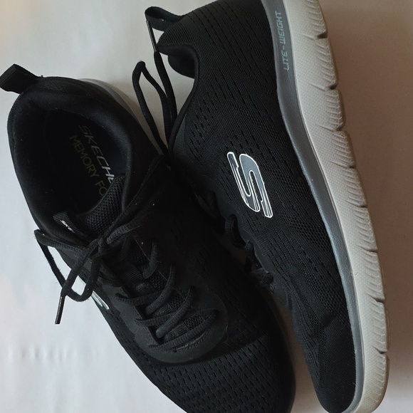 Skechers Black Memory Foam Sneakers - Picture 1 of 11